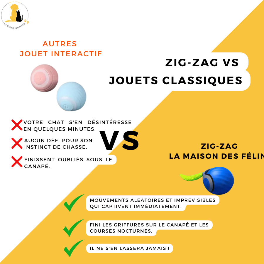 Zig Zag - Le jouet qui fait vibrer l'instinct félin